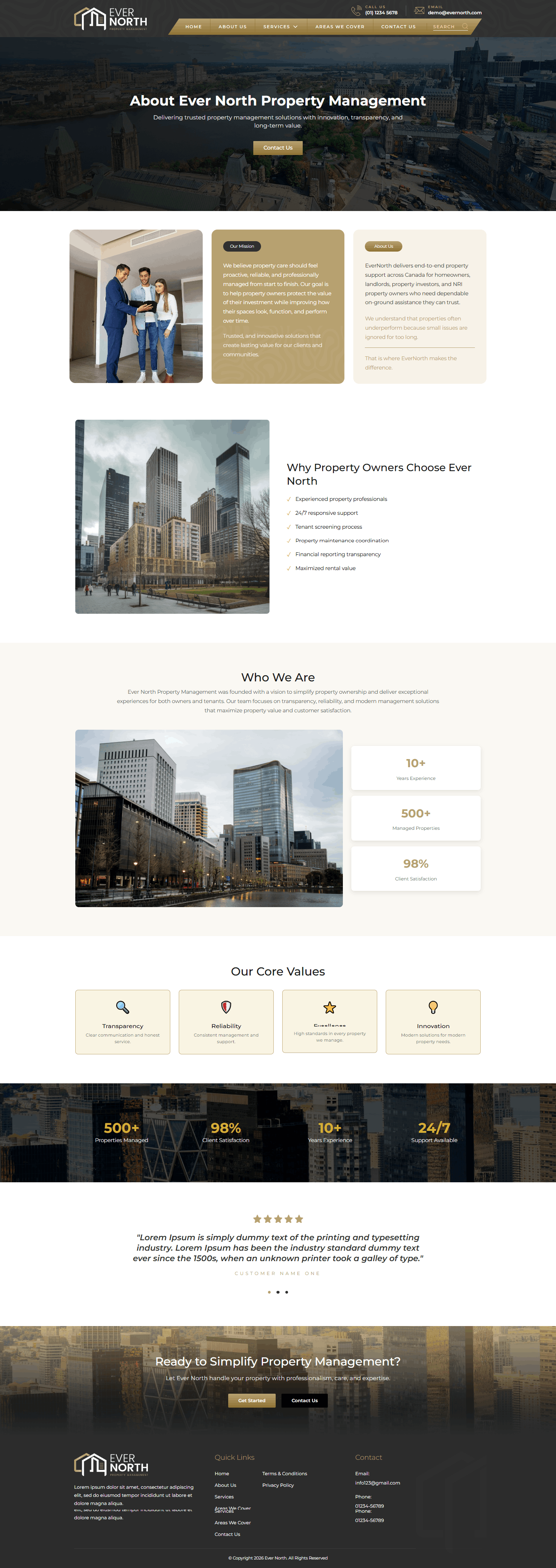 EverNorth — CMS-Driven Website Platform with Full Admin Control