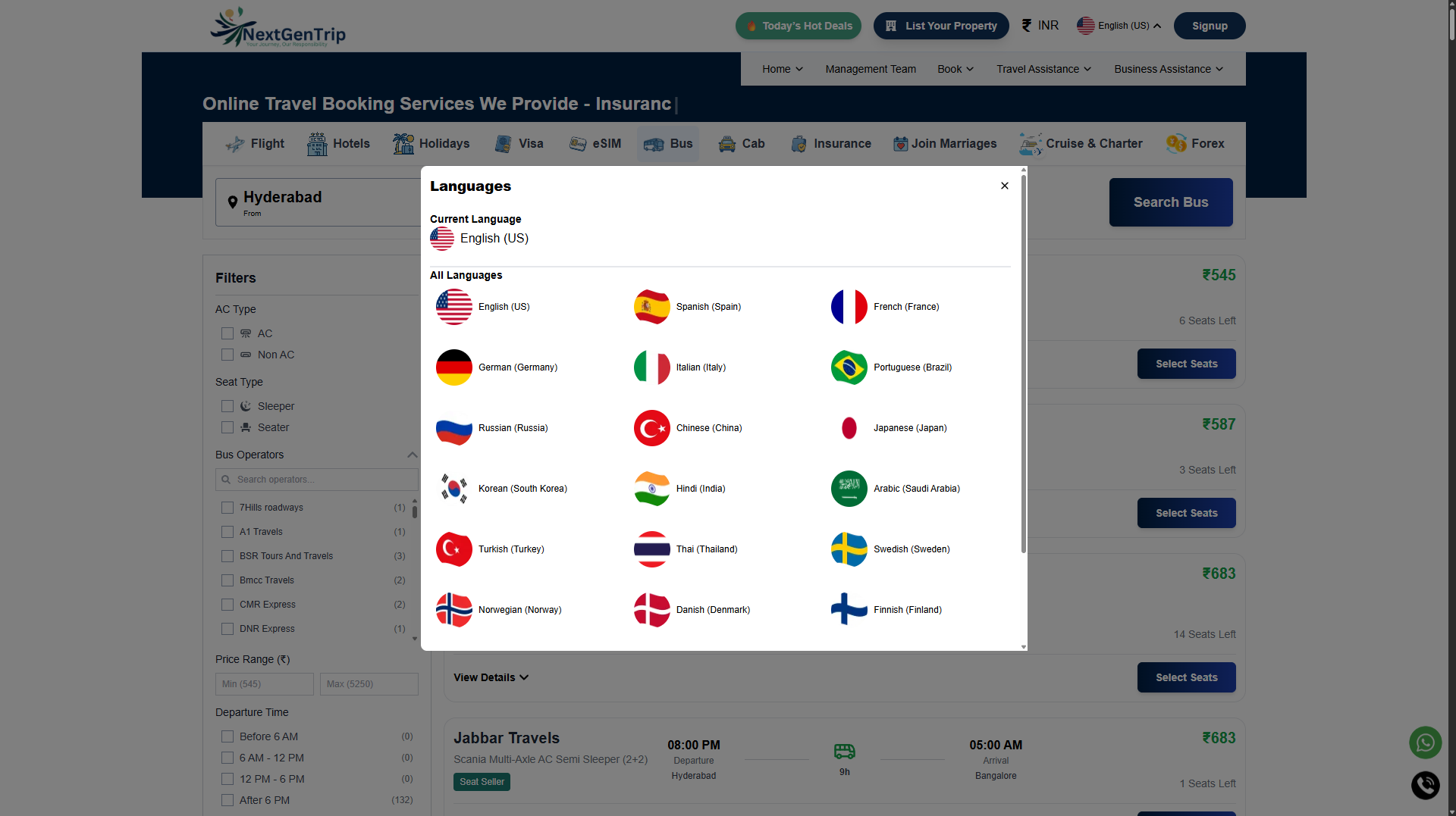 NextGenTrip — Full-Stack Travel Booking Platform